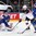 COLOGNE, GERMANY - MAY 8: USA's Anders Lee #27 looks for a scoring chance against Sweden's Viktor Fasth #30 while Anton Stralman #6 defends during preliminary round action at the 2017 IIHF Ice Hockey World Championship. (Photo by Andre Ringuette/HHOF-IIHF Images)

